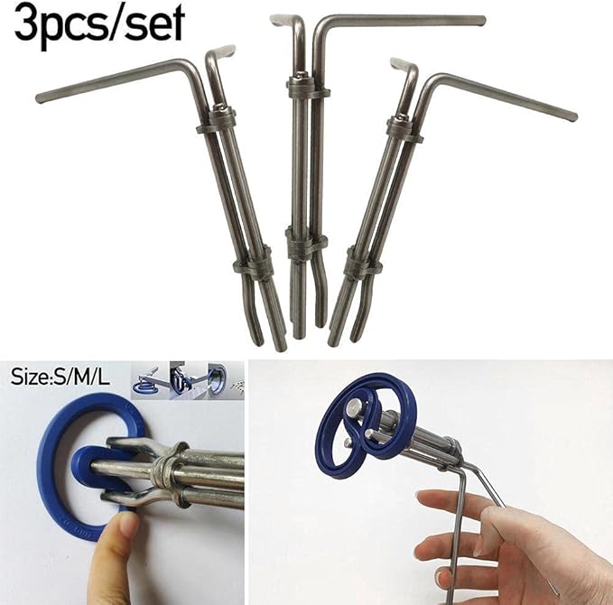 5 Pcs Hydraulic Seal Installation Tool Kit & Pick And Hook Tool Set,Hydraulic Cylinder Repair Tools U-Cup Rod Seal Installation,Hooks Puller Remover