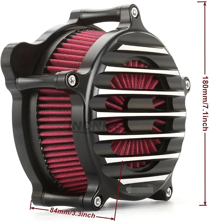 For harley air cleaner filter Sportster Softail Touring street road king glide Dyna for harley davidson air intake filters (Venturi style -red filter, D-For M8 Touring/Softail 2018-UP)