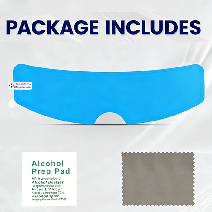 Motorcycle Anti Fog Film, Universal Fit Helmet Visors Insert Waterproof Fog Resistant Clear Vision