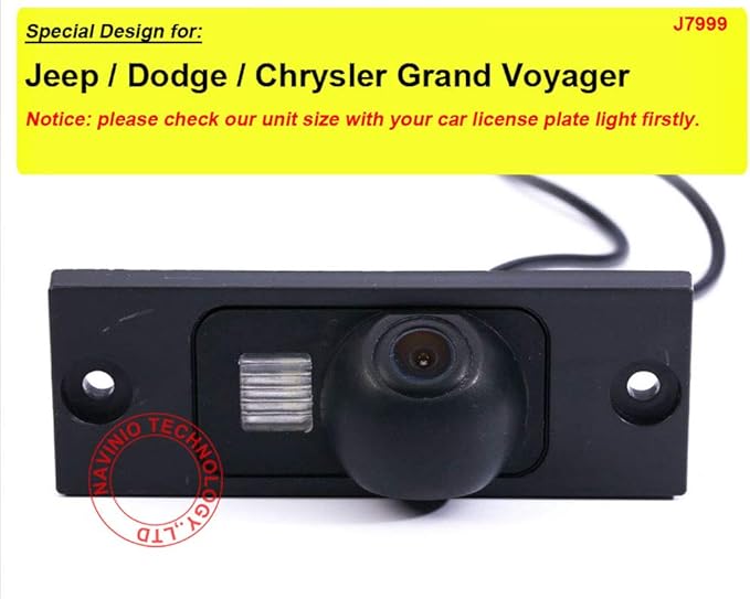 Super HD Vehicle Camera Waterproof Vehicle Car Rear View Backup Camera, 170° Viewing Angle Reversing Camera for Jeep Compass Grand Cherokeepatriot