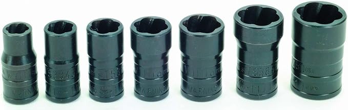 Williams TSFS3807 7-Piece Turbo Socket Salvage Socket Set