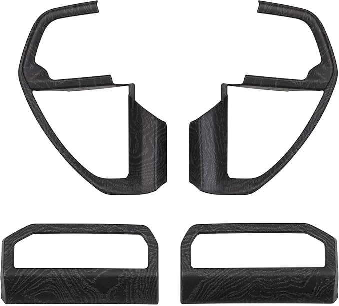 for Toyota Tacoma 2024 2025 2026 for 4Runner 2025 2026 Interior Accessories Steering Wheel Cover & Air Conditioner Air Vent Cover ABS Decorative Frame Trim