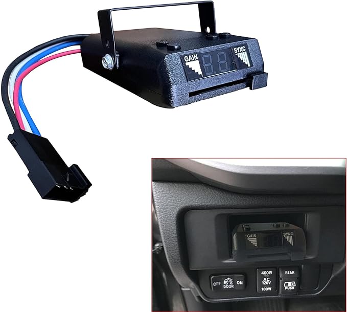 Towpower 8507111 Time-Delayed Electric Trailer Brake Controller,Brakeman IV Digital Brake Control, Control for 1 to 4 Axle Trailers