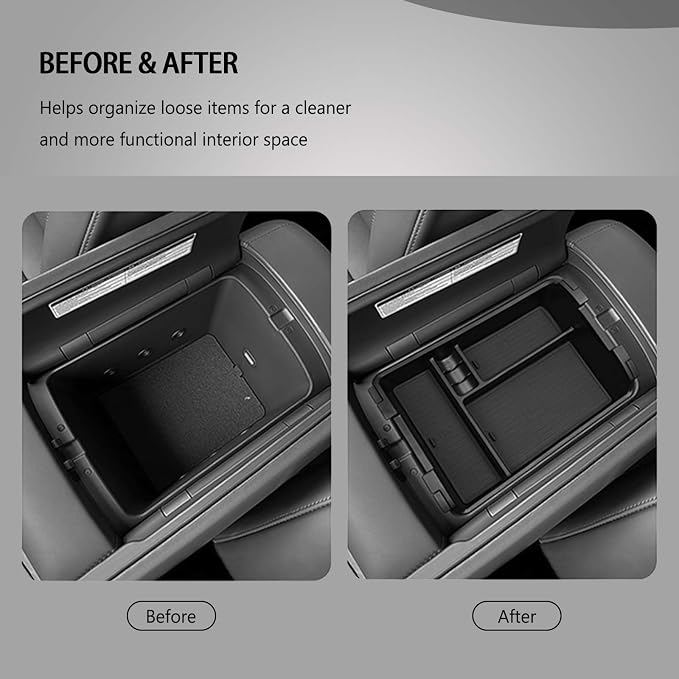 Center Console Organizer for 2026 Hyundai Palisade for 2026 Palisade (Calligraphy, Hybrid Calligraphy) Accessories (Only for 7-Seat)