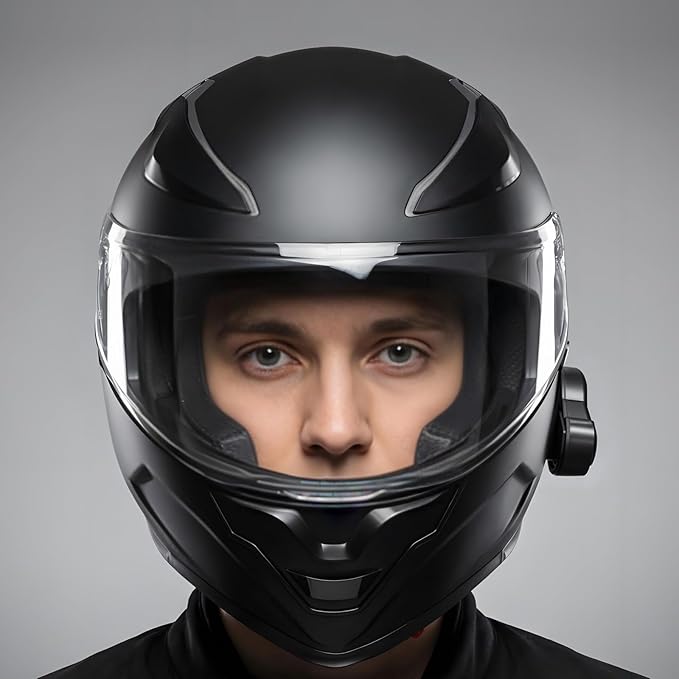 Bluetooth Motorcycle Helmet, Full Face Flip Up Modular Motorcycle Helmet with Bluetooth intercom headsets, DOT Approved Dual Visor Helmets
