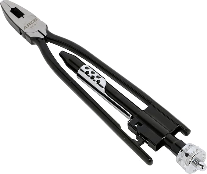 ARES 10010-9-Inch Safety Wire Twister Pliers – Durable Untwist Tool Grips, Twists, and Cuts Stainless Steel Safety Wire on Vehicles, Machinery, and Aircraft