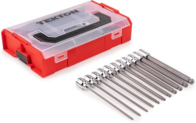 TEKTON Long Ball End Hex Bit Socket Set, 11-Piece | SHB91703
