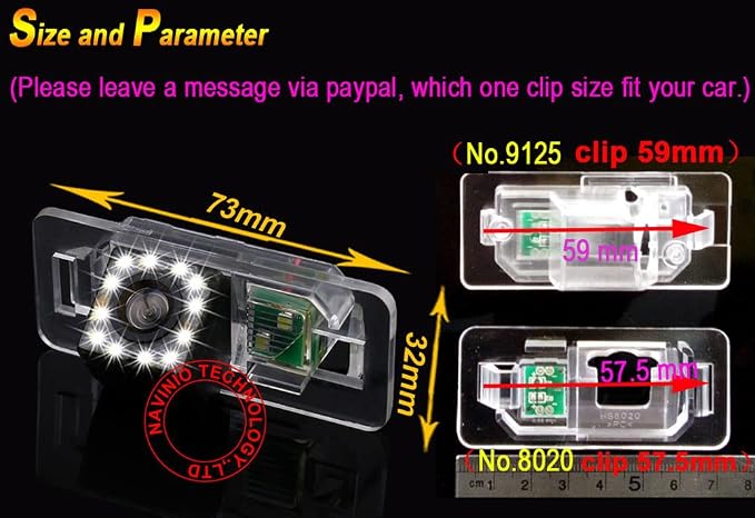 with 8LED Waterproof Car Rear View Backup License Plate Light Camera Night Vision for BMW X /1/3/5 Series E90 E91 E92 530I 530Li 320i 328i/X1 X3 X5 X6 M3 M1 E39 E46 E91 E88 E53