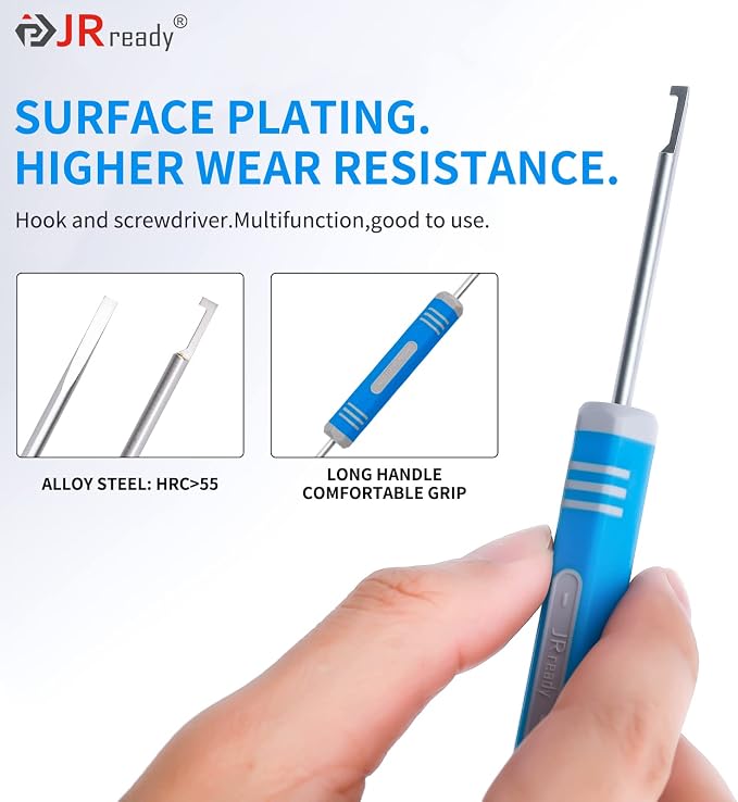JRready DRK-RT1B Deutsch Pin Removal Tool, Pin Socket Contact/Wedgelock Removal Tool, Suitable for Deutsch DT, DTM, DTV, DRB, DRCP and Strike Connectors