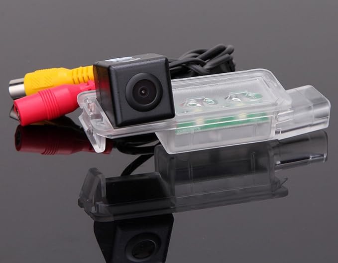 Waterproof Car Rear View Backup License Plate Light Camera Night Vision, Replacement for VW Golf5/V/Golf7 MK7/VII/Passat CC/Skoda Scirocco/Seat Leon/Seat Leon 5F/Lamando/Golf 5 V/Passat 3C Limouine