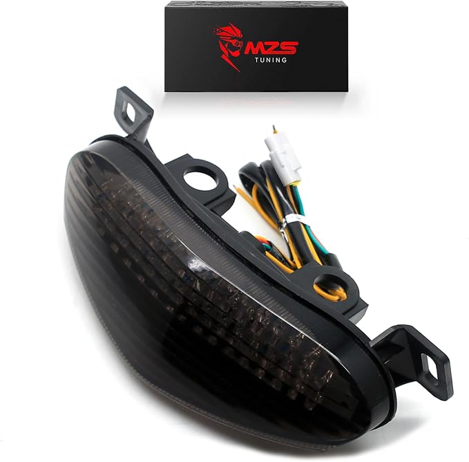 MZS Motorcycle Tail Light Turn Signal LED Integrated Blinker Smoke Compatible with EX 650 EX650 ER6n ER6f 2009-2011 / KLZ1000 KLZ 1000 2012-2018 / EX400 2011-2013 / ER-4N 2011-2013