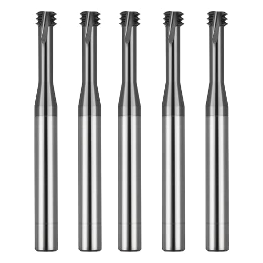 CNC Metric Thread Mill Cutter for Stainless Steel 60 Degrees 5pcs M4×0.7