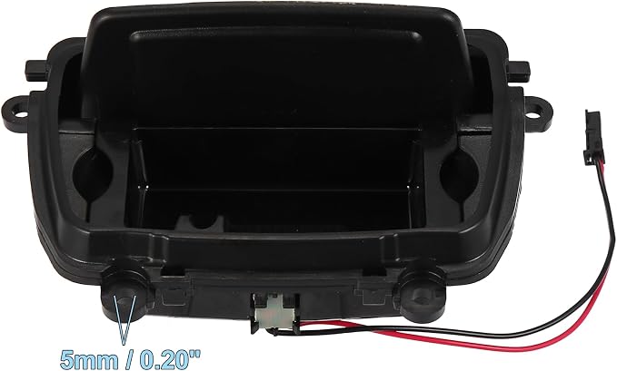 X AUTOHAUX Front Center Console Ashtray Cover Case Replacement 51169206347 for BMW F10 F11 520 523 525 528 530 535 550 Black