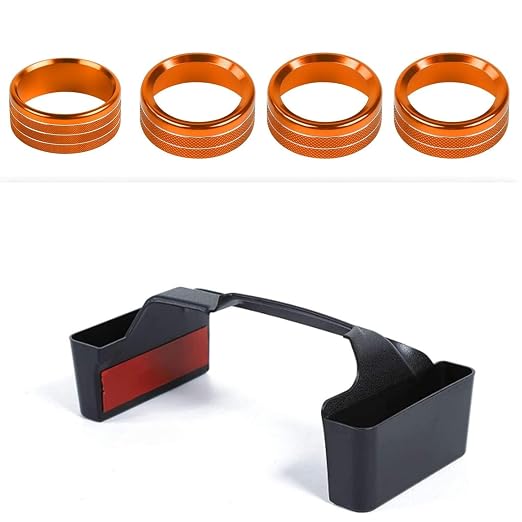Air Conditioner Switch Knob & Center Console Gear Shift Storage Box for 2018-2025+ Jeep Wrangler JL JLU Gladiator JT 4xe