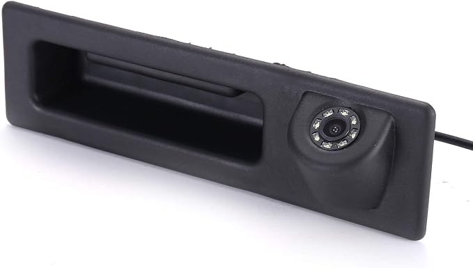 HD 8LED Night Vision Rear View Reverse Trunk Handle Backup Camera Compatible with BMW 520Li 525Li 530i 535Li 328Li 320Li Z3 Z4 Z8 i3/328i/F30 316i/F15/E60 E61 E70 E71 E72 E82 E88 E84 E90 E91 E92 E93