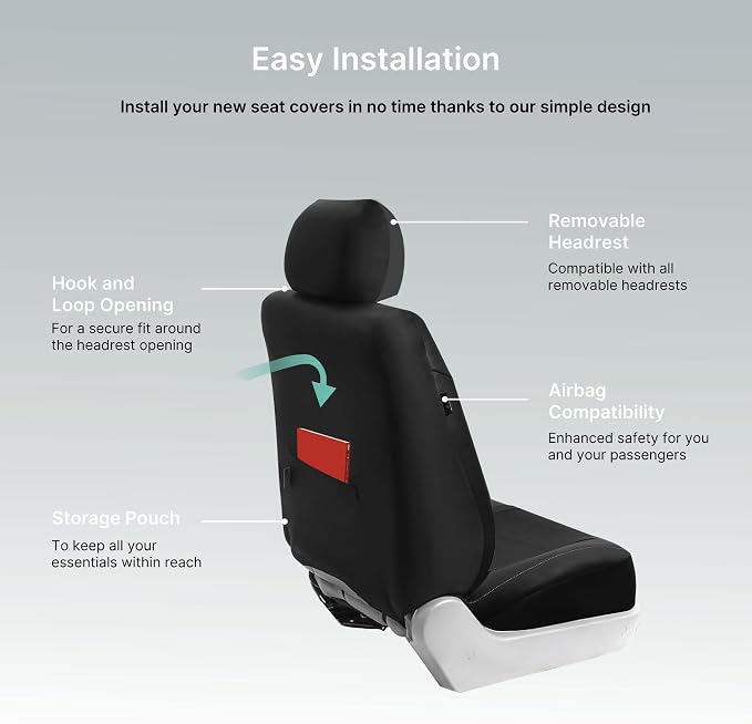 FH Group Car Seat Cover Airbag Compatible Full Set Beige Premium PU Leather - Split Bench Combo Vinyl Floor Mats Seat Covers Interior Accessories Universal Fit for Cars Trucks SUV