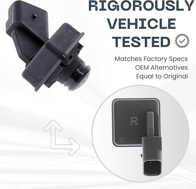 Right Side View Backup Camera Replaces for 2015-2020 Ford F150 Extended Cab/Crew Cab | 2017-2020 Ford F150 Raptor | 2016-2018 Lincoln MKX | 2019-2021 Lincoln Nautilus OE Part # FL3Z19G490AA-R