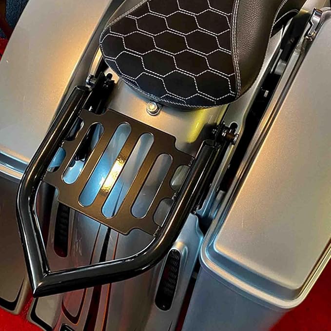 Detachable Mounting Luggage Racks for 2009-2025 Harley Davidson Touring Street Glide/Electra Glide/Road King/Road Glide (Black)