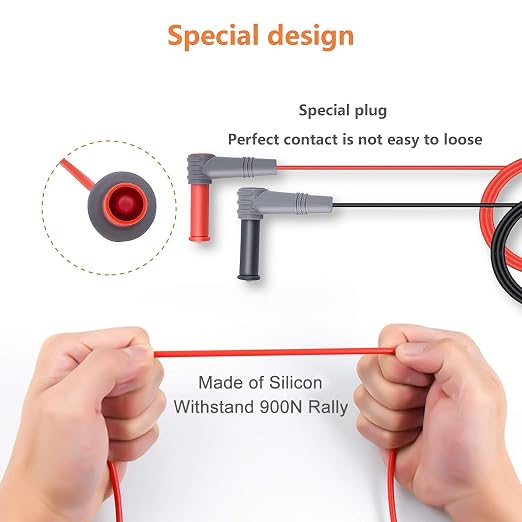 KAIWEETS Smart Multimeter KM602 & Soft Silicone Electrician Test Leads Kit