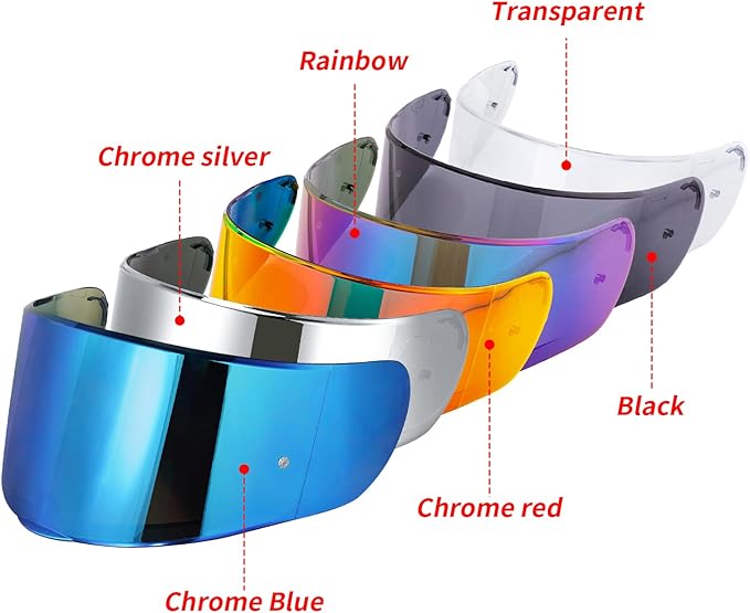 Helmet Visor Shield for SEDICI Strada II and Strada 3 /FF397/FF801 Motorcycle Helmets Visor (Rainbow)