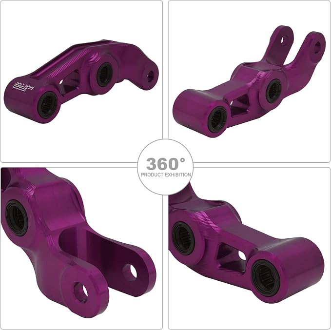 JFG RACING Sur Ron Suspension Linkage + Triangle Link Kit Set Motorcycle Rear Shock Suspension Link Kit Compatible To Sur Ron X X160 X260 Electric Dirt Bike DEEPSKY PURPLE