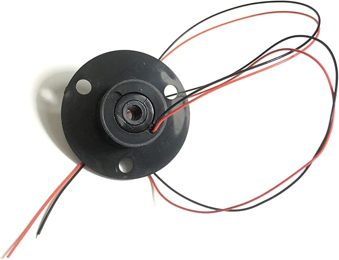 Taidacent Hollow Slip Ring Rotary Electrical Contact 2/4/6/12 Road Collector Ring Conductive Electric Motor Slip Ring Rotating Connector (2 Wire 2A Inner Hole 5mm Outer Diameter 22mm)