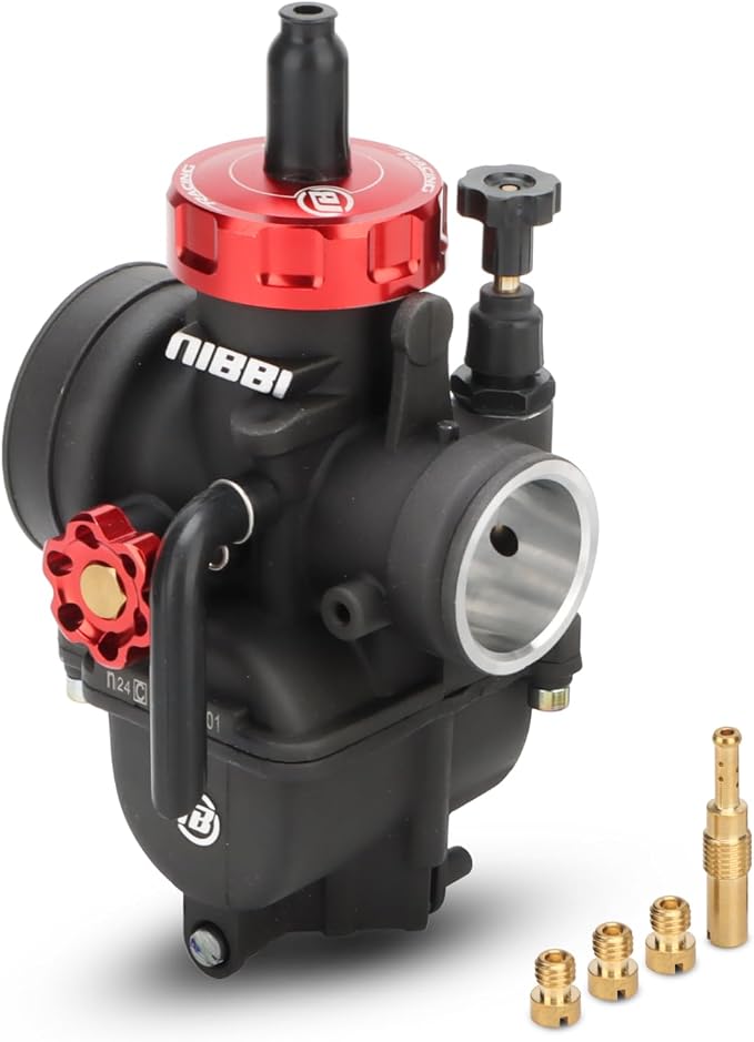 NIBBI Carburetor PE24,24mm Carburetor fit 150cc Motorcycle Engine with Carb Jets - For Dirt Pit Bike Mini Bike Motocross GY6
