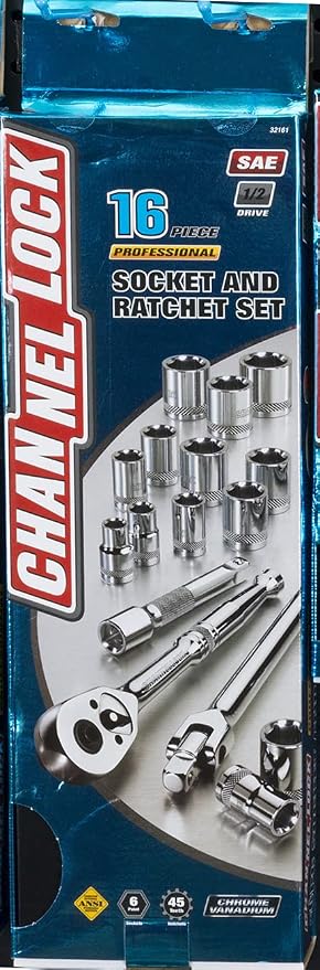 Channellock - 16-Pc 1/2 Dr Fractional Sae S (32161)