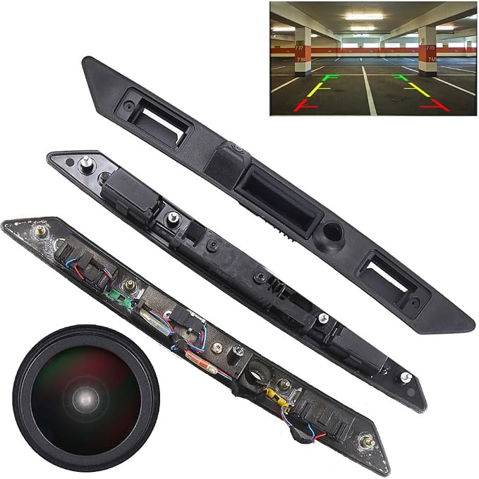 18 mm Lens with Number Plate Lighting Plug and Play with Micro Switch with Keyhole Night Vision HD Reversing Camera Replacement for A4 S4 RS4 8E2 B6 8EC B7 B8 8K2 A4 8E 8E5 B6 8H 8H7 8HE 8ED B6 B7