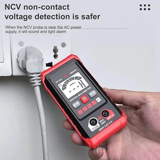 Ht Automatic Digital Multimeter,Tm-510 4000 Counts Smart Digital Multimeter,Digital Display Intelligent Multimeter,Voltage Tester with Non-Contact Voltage Function (1 PCS)