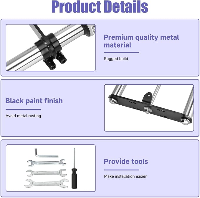 Mini Bike Front Forks Suspension Kit Replacement for Monster Mega Moto MMB80 MMB105 Motovox MBX10 MBX11 GMB100 Coleman CT100U Baja DB30 TrailMaster Storm 200 Parts 7/8 22mm Handlebar Risers