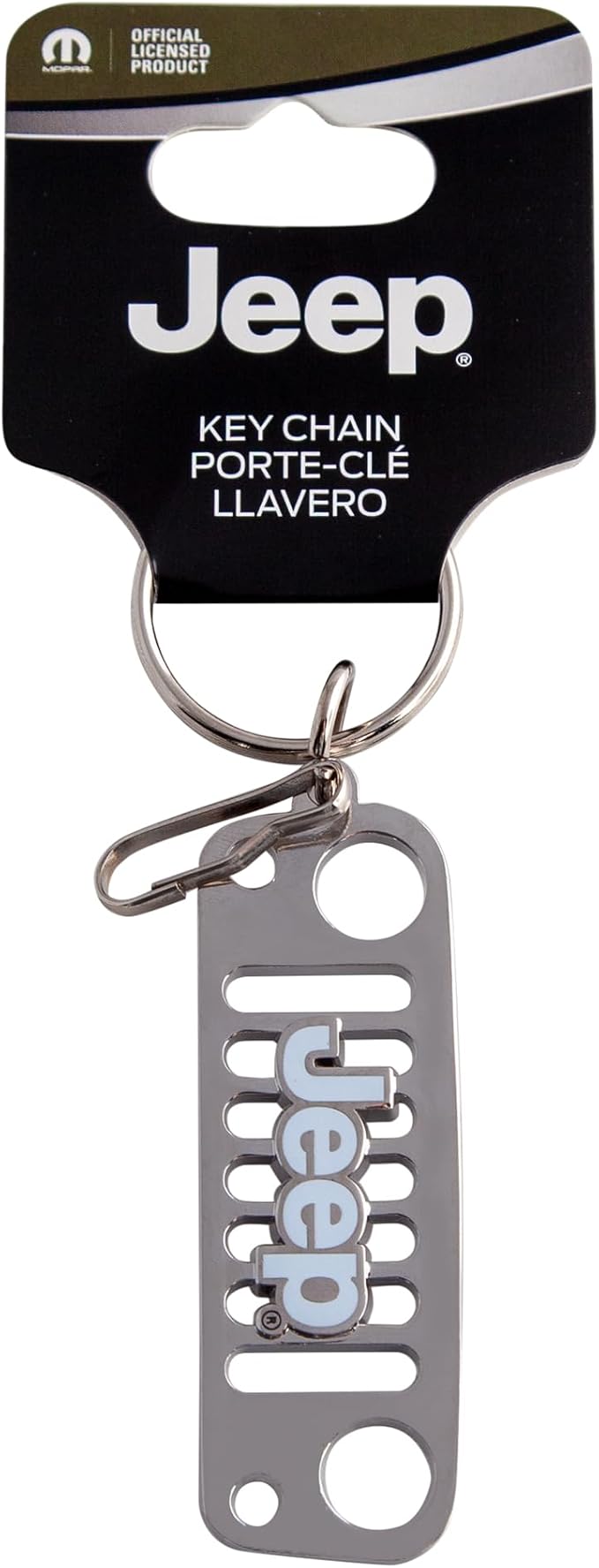 Plasticolor 008886ZA1 Jeep Wrangler License Plate Frame Grill Key Chain and 2pc Auto Coaster Assortment - 4 piece kit