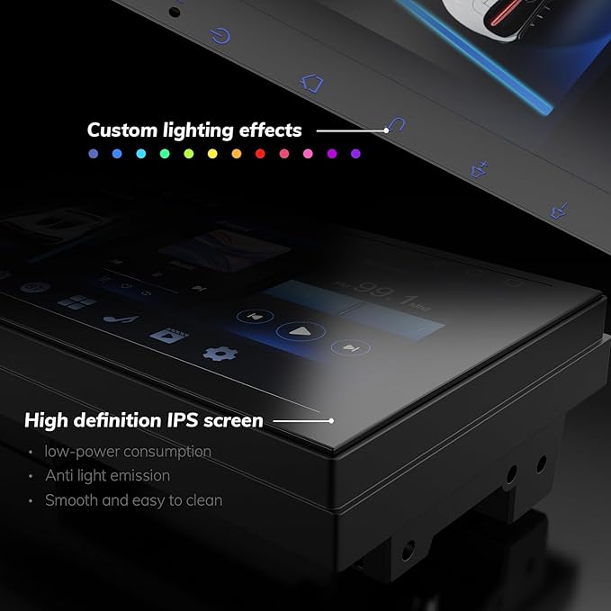 Haudio 7-Inch Double Din Car Stereo with Wireless CarPlay & Android Auto, Bluetooth, GPS Navigation, Backup Camera, Android OS, 2G+32G, for Toyota Ford Chevrolet Honda Dodge