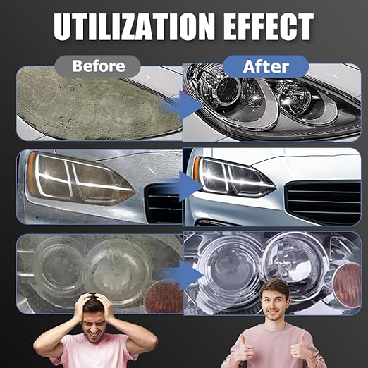 Automotive Headlamp Restoration Fluid Kit, 2026 New Automotive Headlamp Restoration Fluid Oxidized Kit, Multifunctional Car Headlight Polishing (3)