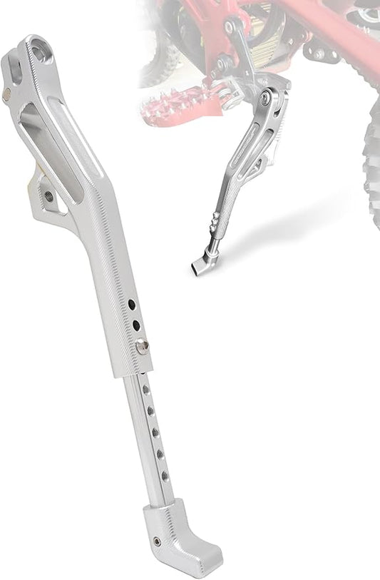 JFG RACING Kickstand for Edirt Bike,CNC Foot Pegs Kick Stand for Electric Dirt Bike Surron Light Bee X and S/E Ride Pro S SS SR/Talaria Sting/X160/X260-Silver