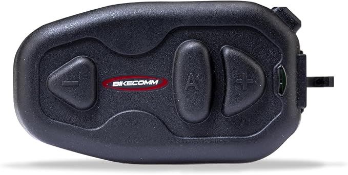 BIKECOMM Salut Motorcycle Helmet Speakers Intercom – 1000M Range Wireless Speakers - Helmet Communication System, IP67, Black