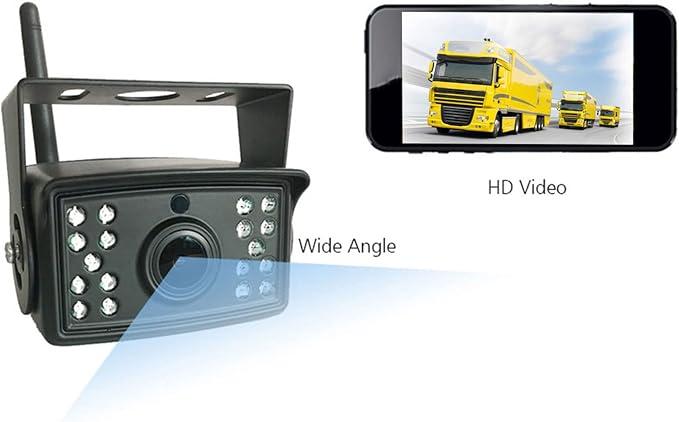Acouto Backup Camera 120° Wide Angle Night Vision Rear View Camera for Cars Trucks RVs Trailers View Camera Parking Camera Auto Backup Monitor Reverse Camera Parki