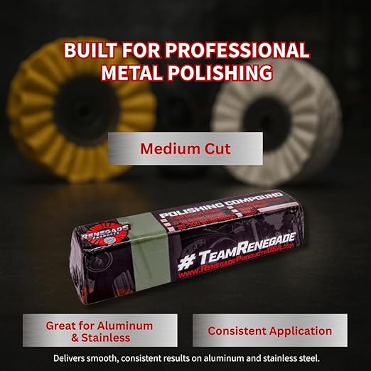 Renegade Products USA | Q36 One-Step Polishing Compound Bar - Achieve Mirror Shine | Ideal for Automotive & Industrial Surfaces | Efficiency Redefined