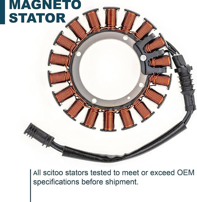 Replace 29987-06 YINNCKE Magneto Ignition Stator Fits for Harley Davidson CVO Road King Street Glide Touring Glide 2006-2014 2998706 29987-06A 2998706A 29987-06B 2998706B 29987-06D 2998706D