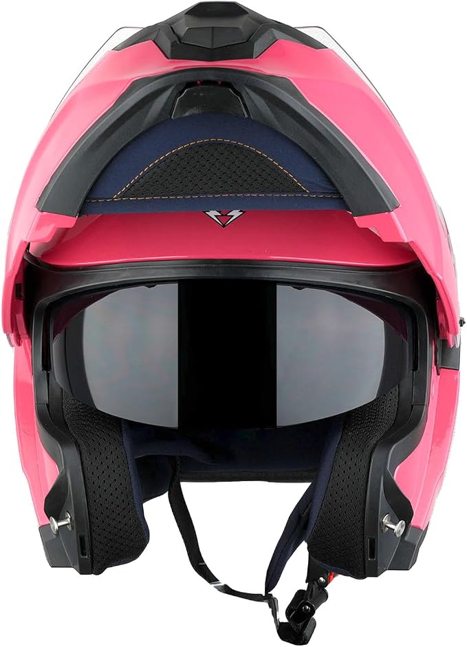 1Storm Motorcycle Street Bike Modular/Flip up Dual Visor Sun Shield Full Face Helmet HJK920