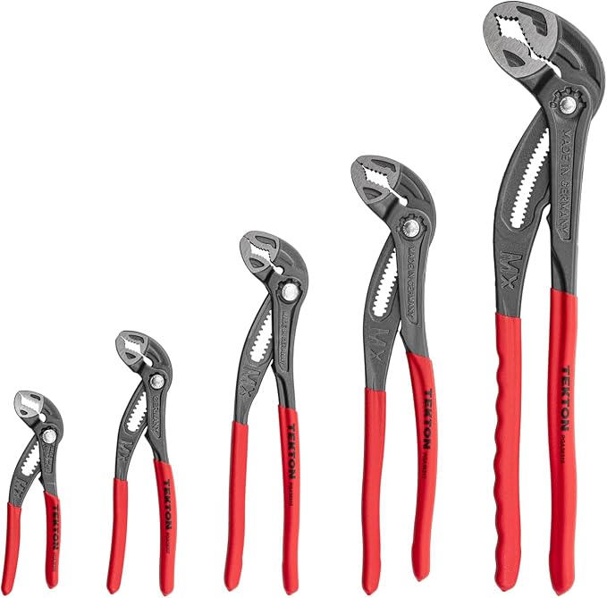 TEKTON Angle Nose Push Button Adjustable Pliers Set | PGA93002