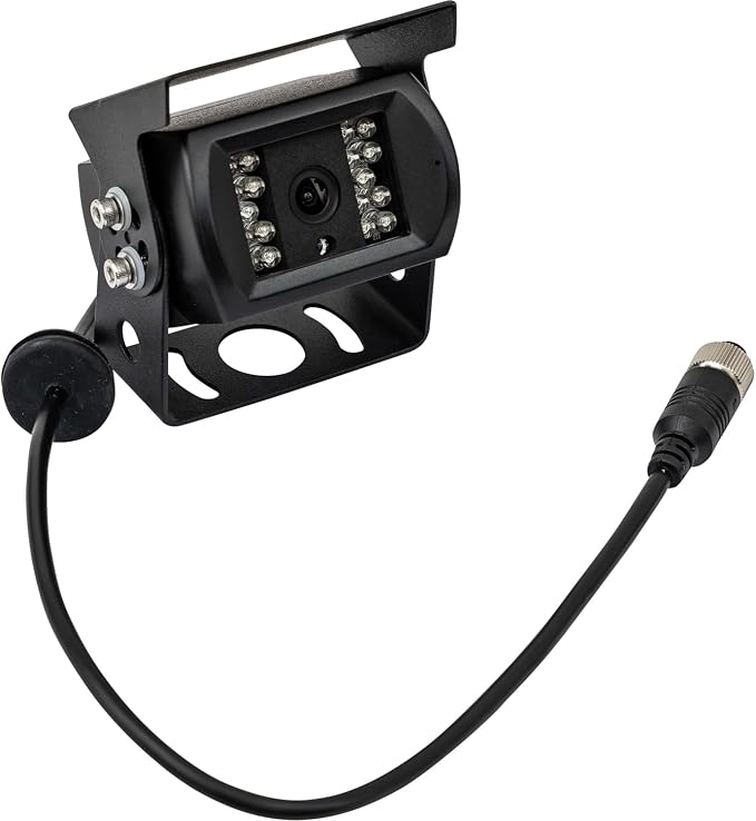 Buyers Products 8883101 Heated Night Vision Backup Camera with Audio, IP69K Waterproof Truck & Trailer Rear View Camera, 120 Wide Angle, 4-Pin Connection, Standard Bracket Mount Add-On