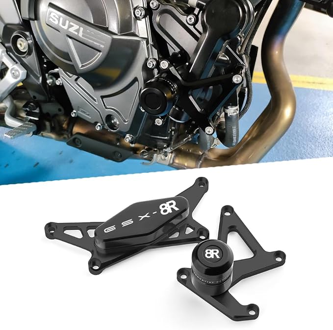 GSX-8R Frame Sliders Fit For GSX 8R 2024 2025 2026 + | GSX8R Falling Protect Crash Sliders Protect 2025 GSX 8R Falling protector 2025 GSX8R Accessories BK