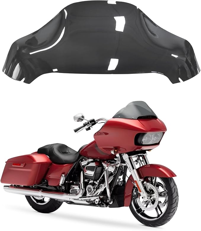 Smoke 13" Windshield for Harley Davidson Touring Road Glide CVO FLTRX/FLTRXS/FLTRK/FLTRU/FLTRUSE 2014-2022 Windscreen Air Deflector