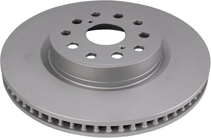 TRQ Front Brake Rotor Set Coated Compatible with 07-08 Lexus LS460 with 334 mm Diameter Front Rotors without Sport Package 13-17 Lexus LS460 Base Model 21-24 Toyota Mirai