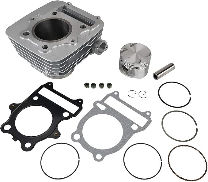 NICECNC 72mm Engine Cylinder Kit Piston Piston Assembly kit Compatible with Suzuki GZ250, DR250S DR-250S DR 250S - Years 1982 1986 1987, GN250E GN-250E GN 250E - Years 1982 1991, See Fitments