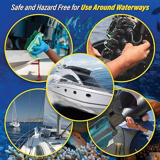 Trick Shot Marine Grade Lubricant & Penetrating Oil - Biodegradable Food Grade Rust Prevention Spray, Anti-Seize, Cleaner & Lubricant for Boat Galleys, Fiberglass, Fishing Gear Lubrication - 5-Gallon
