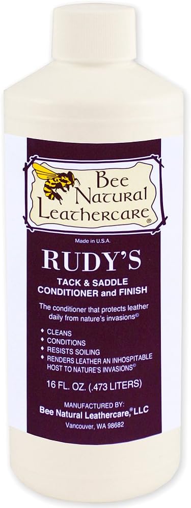 Bee Natural Rudy's Leather Conditioner, 1 pint, Clear