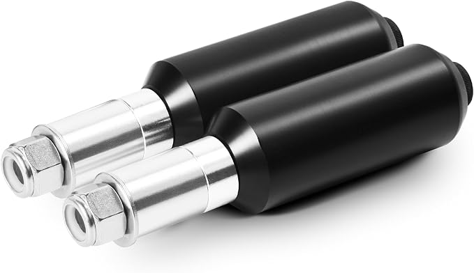 4" Motorcycle Frame Sliders Falling Crash Protector Upper Shock Mount Guards Falling Side Protector No Cut Kits Fit for Dyna 2006-2017 (Smooth Style)