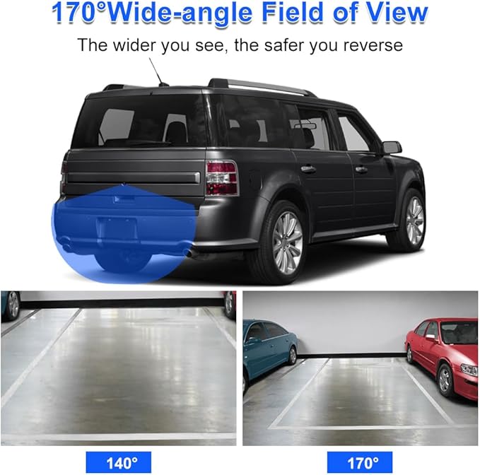 JDMON Backup Reverse Rear Park Assist Camera Compatible with Ford Flex 2013-2019 Replacement for DA8Z-19G490-A DA8Z-19G490-C EA8Z-19G490-A GA8Z-19G490-A